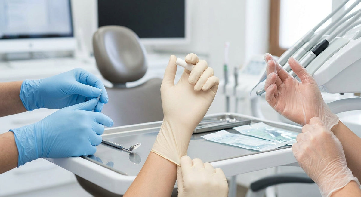 Nitrile vs. Latex vs. Vinyl Gloves: Which Is Best for Your Dental Practice?