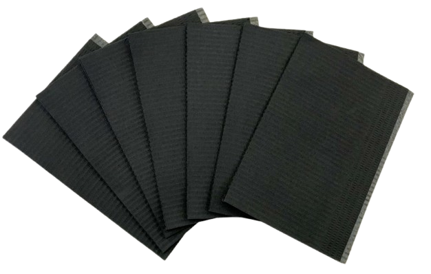 Dental Bibs 3 Ply Black Blue Purple Green Yellow Pink | 500 Pack