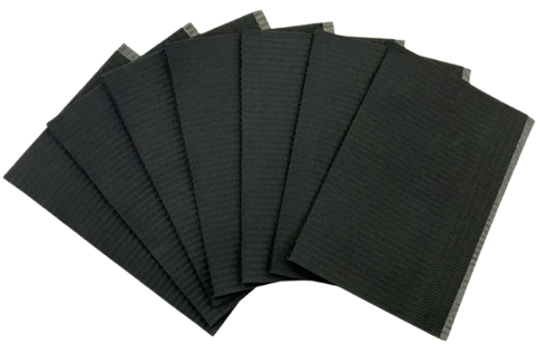 Dental Bibs 3 Ply Black Blue Purple Green Yellow Pink | 500 Pack