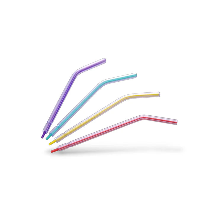 Air Water Syringe Tips Assorted Inner Core 4 Hole Clear or White | 250 Pack