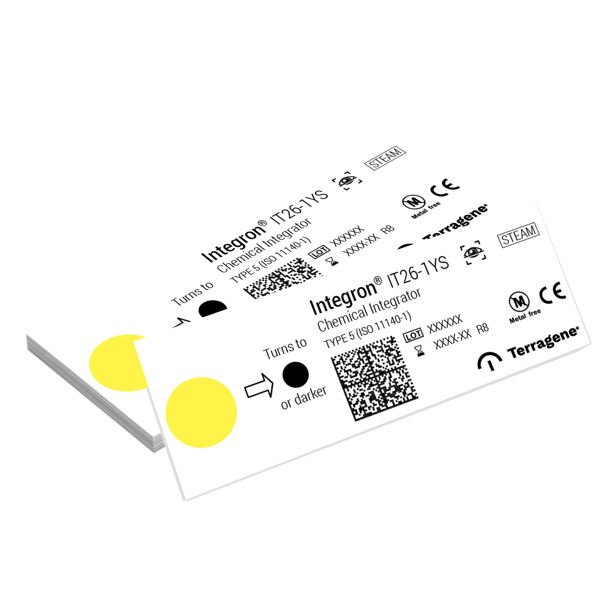 IT26-1YS Steam Sterilization Integrator Strips ISO 11140-1 Type 5 | 200 Pack