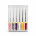 K-Files Stainless Steel Hand Files 21mm, 25mm, 31mm | ISO Color Coded 6/Box