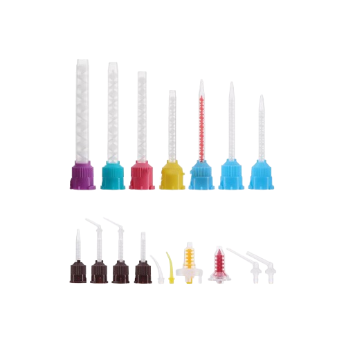 Dental Mixing Tips Assorted Sizes & Colors | Standard, Fine, Curved & Intraoral | 50 per Bag
