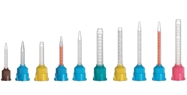 Dental Mixing Tips Assorted Sizes & Colors | Standard, Fine, Curved & Intraoral | 50 per Bag
