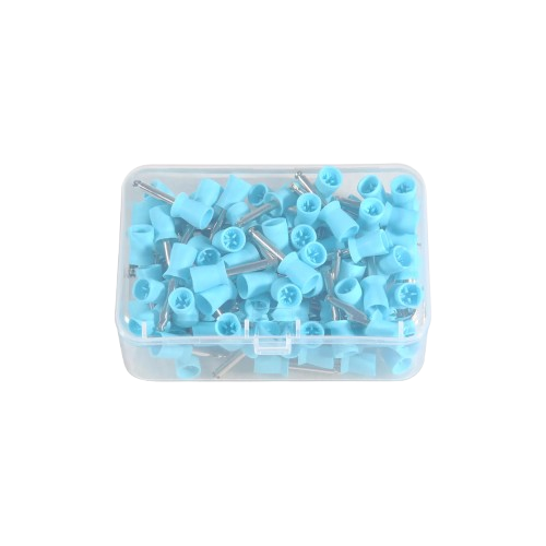 Dental Prophy Cups Regular Latch or Screw Type Assorted Colors | 100 Pack