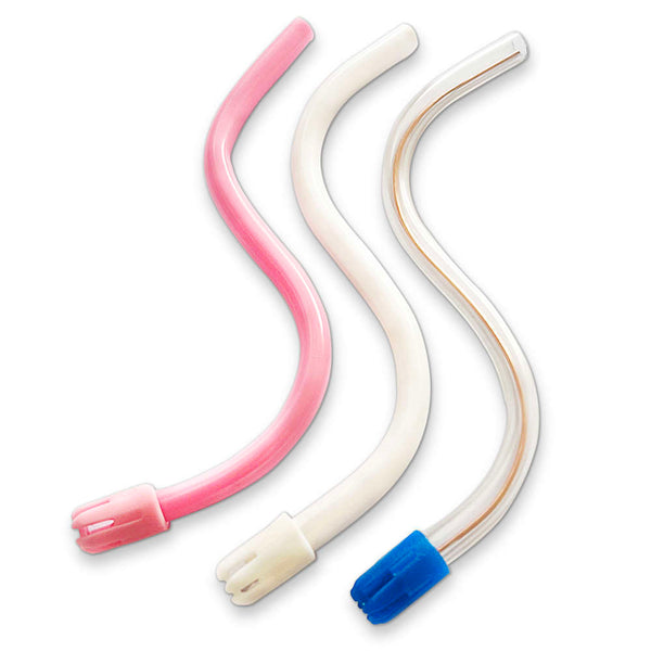 Saliva Ejector Tips Clear Blue, Pink or White 148 x 6.5mm | 100 Pack