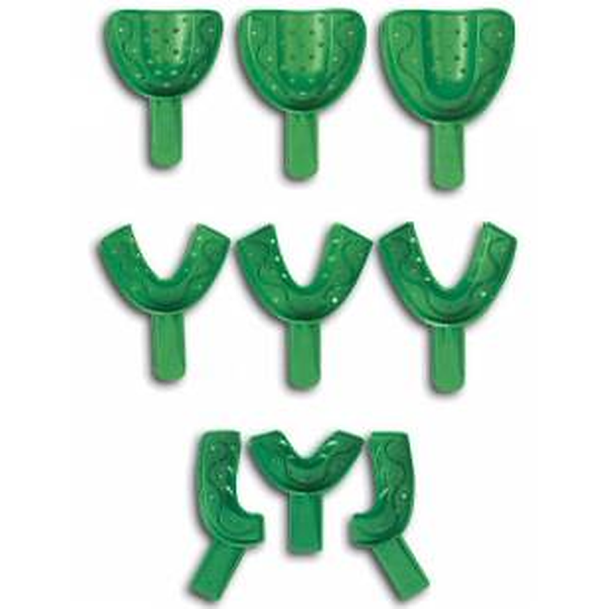 COE Disposable Perforated Spacer Impression Trays | Full Arch, Quadrant & Anterior | 12/Pack