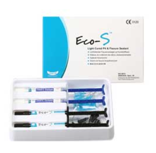 Eco-S Pit & Fissure Sealant - Sealant Refill: 4 - 1.2 ml Syringe sealant & 20 tips