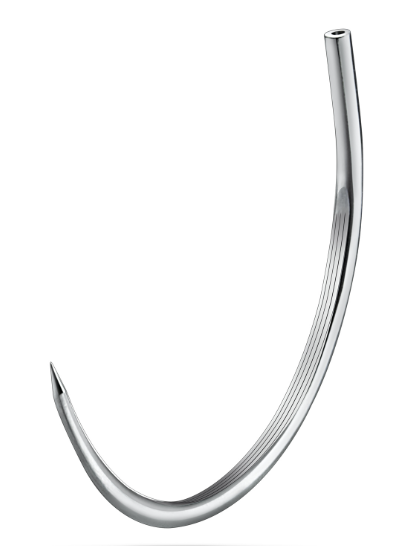 4-0 Chromic Gut Absorbable Suture – 18" with Reverse-Cutting C-26 Needle 12/Box | Dental Surgical Suture